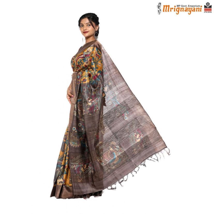 HANDLOOM KOSA SAREE WITH BLOUSE (SKU - 1ST101031221, SAREE - 1207) view 2