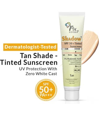 Fixderma Sunscreen - SPF 50 PA+++ Shadow Tinted Sunscreen Tan SPF 50 PA+++ Sunscreen With Vitamin E (30 g)
