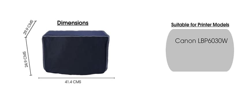 Palap Super Premium Dust Proof Printer Cover for Canon LBP6030W (Black ; 41.4 x 29.9 x 24.9 cm) view 6