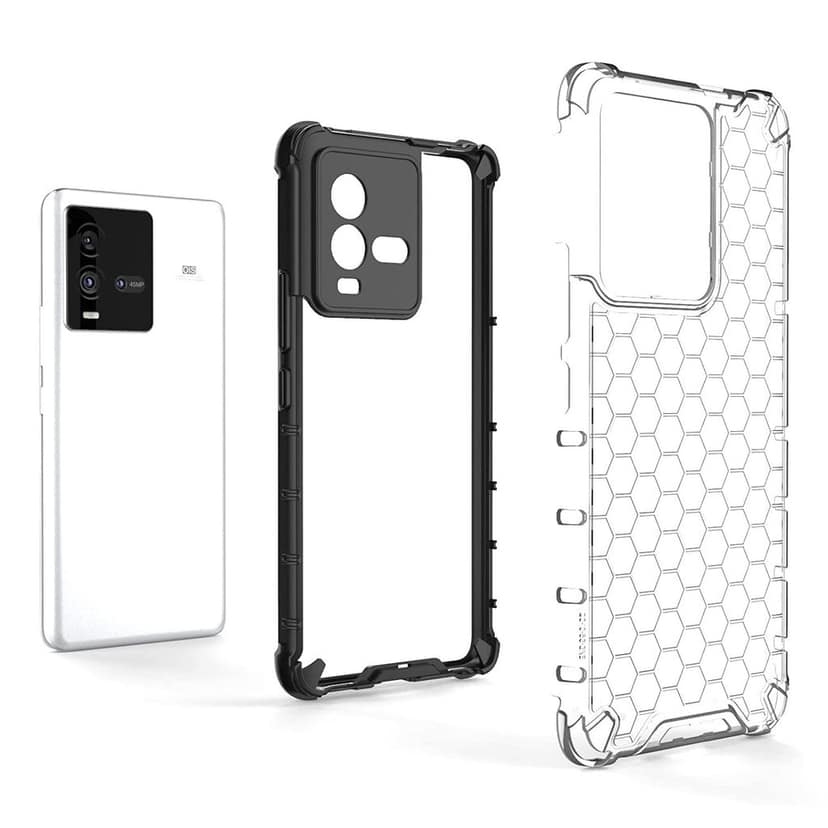 Faircost for iQOO 9T 5G Hybrid Shockproof Back Cover Hard Outside Soft Inside- (Polycabonate::Transparent) view 6
