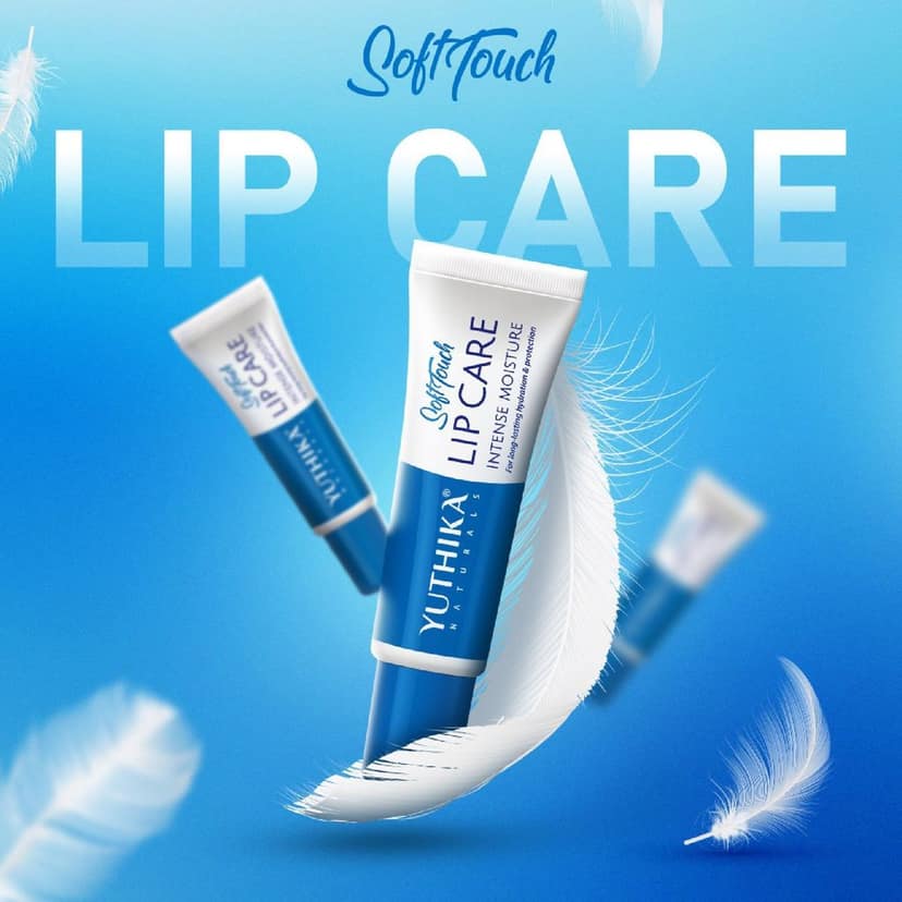 Yuthika Soft Touch Lip Care, Intense Moisture Lip Balm, Lips Moisturizing Balm 10 Gram Pack of 6 (Blister Pack) view 3