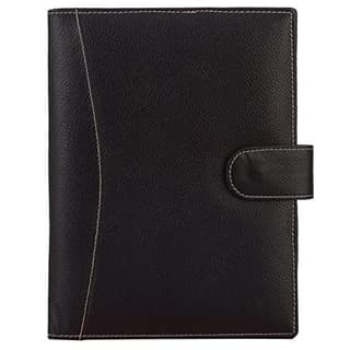 Leatherman Mens Black Colored Genuine Leather Meeting Folder 1151