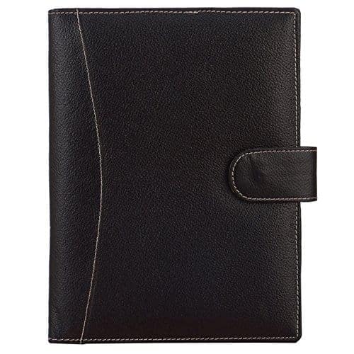 Leatherman Mens Black Colored Genuine Leather Meeting Folder 1151
