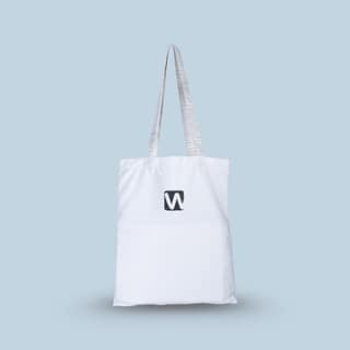 WOTM Recycled Cotton Canvas Tote Bag for Women | College Tote Bag | Canvas Bag for Girls | Foldable Travel & Shopping Tote | Eco-Friendly Cotton Canvas Bag
