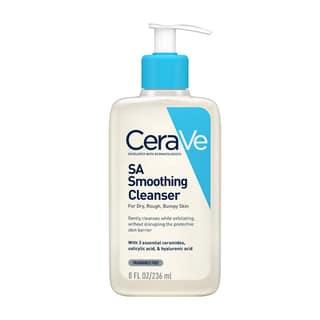 CeraVe SA Smoothing Cleanser For Dry, Rough, Bumpy and Acne-Prone Skin, contains Salicylic Acid with no harsh microbeads, Dermatologist Recommended Face wash (236ml) CeraVe SA Smoothing Cleanser For Dry, Rough, Bumpy and Acne-Prone Skin, contains Salicyl