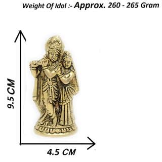 Ashtadhatu Radha Krishan Ji Idol In Medium Size For Love And Prosperity view 2