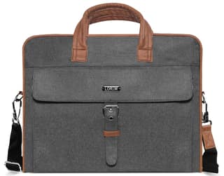 LOREM Grey Color Linen 10L Laptop Messenger Bag For Men BG58