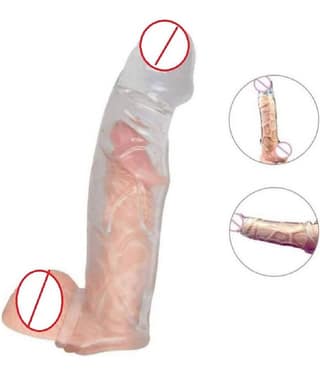 Romance Toys - Silicone Close Ended Transparent Penis Sleeve