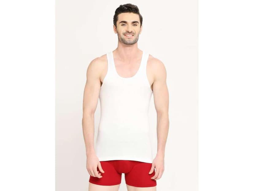 VIP Supreme Men's 100% Cotton White Vest, Moisture Absorbent Inner wear for Men - Pack of 5 - 4XL view 2