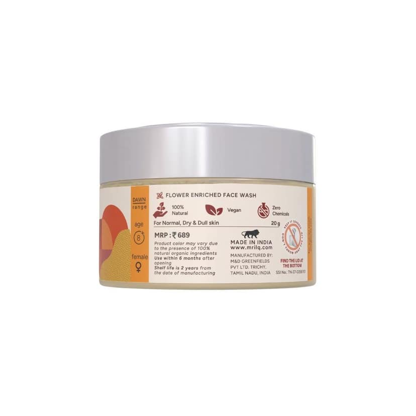 MrilQ Dawn Face Wash Plus | Extreme Dryness and Pigmentation | Glow Enhancing| De-tan | Daily Use | Dull & Dry skin view 3