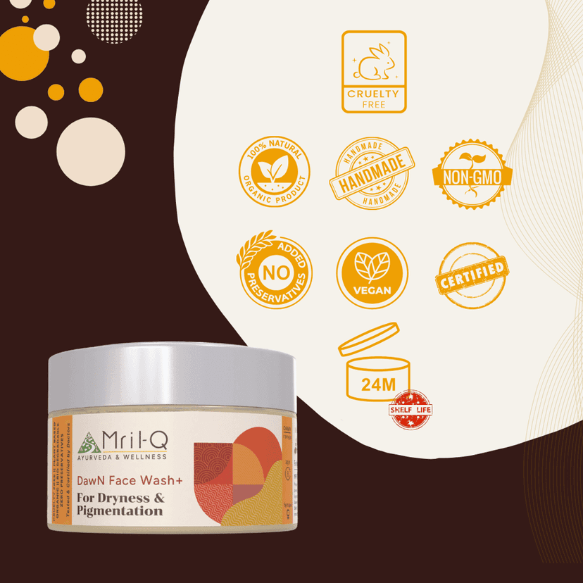 MrilQ Dawn Face Wash Plus | Extreme Dryness and Pigmentation | Glow Enhancing| De-tan | Daily Use | Dull & Dry skin view 7