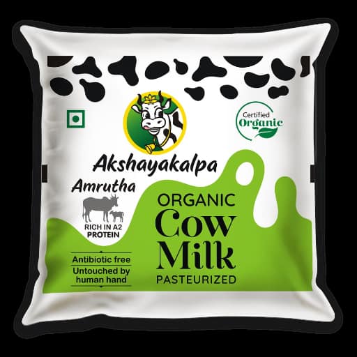 Akshayakalpa Amrutha - A2 Pasteurized Organic Whole Milk, 500 ml view 2