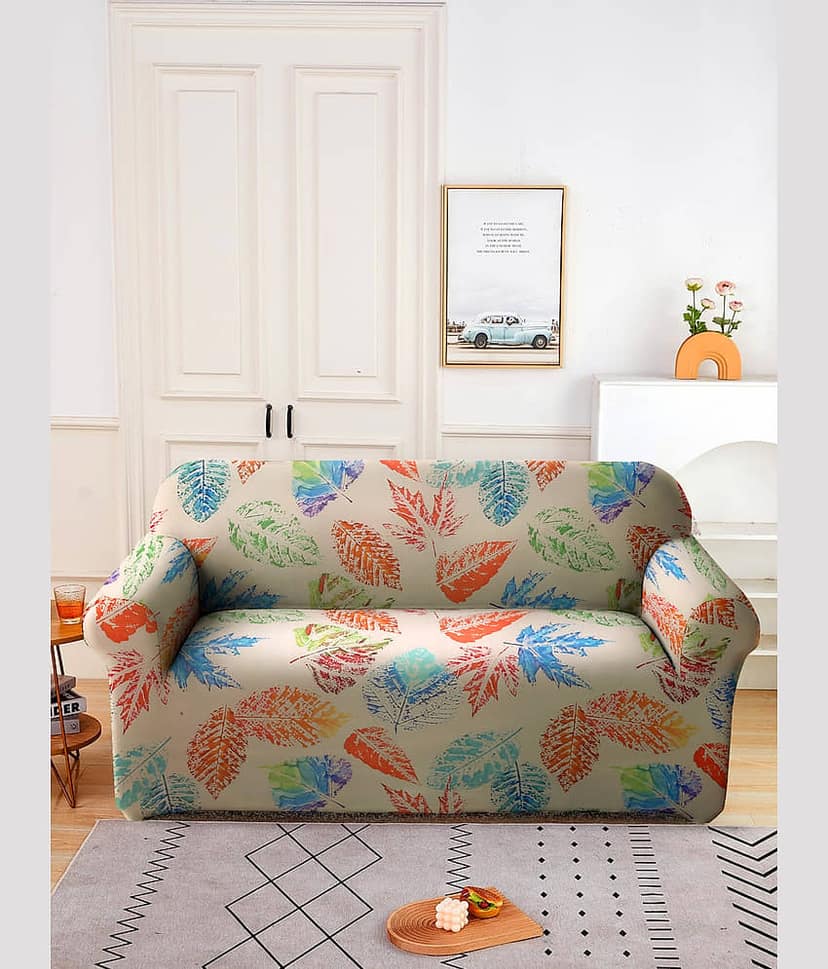Cortina 3 Seater Polyester Sofa Cover ( Pack of 1 )