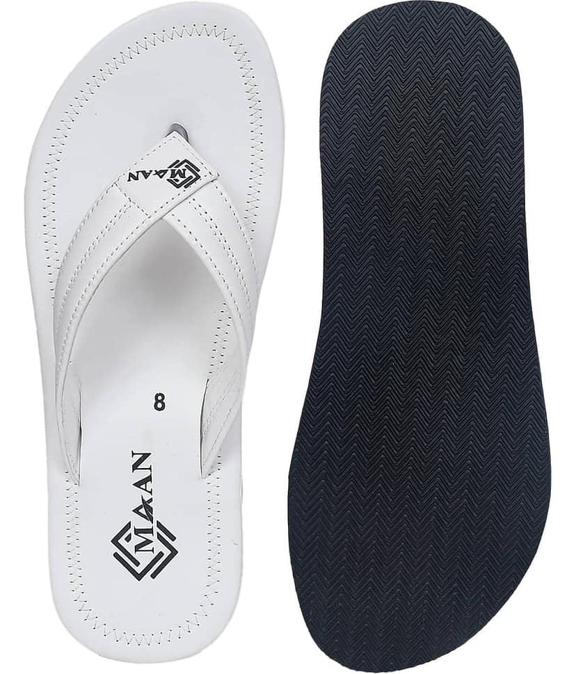 MAAN White Men's Thong Flip Flop view 2