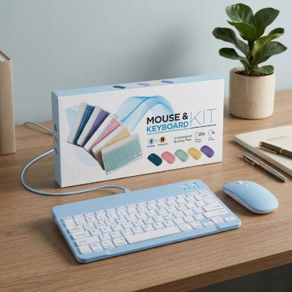Generic Wireless Bluetooth Keyboard & Mouse Combo Kit view 3