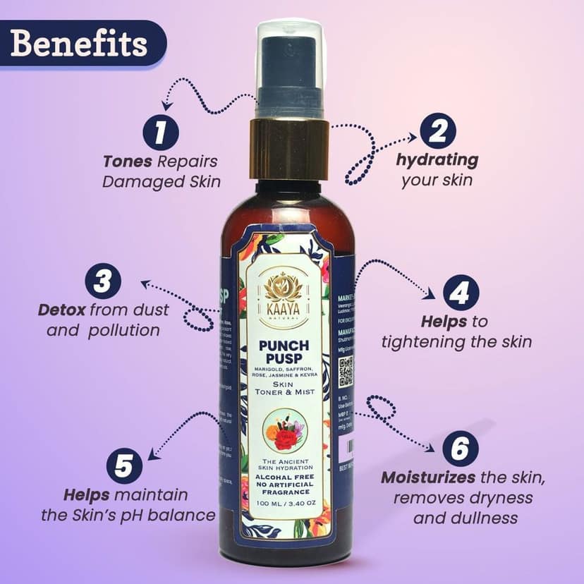 Kaaya Natural Punch Pusp Toner & Mist view 3