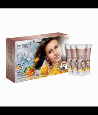 Aaryanveda Fruit Secrets Facial Kit, Nourishing & Brightening Treatment for Glowing Skin, 80g