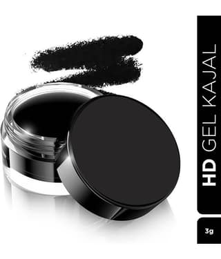 Seven Seas HD Gel Black Kajal Long Lasting Water Proof (Black)