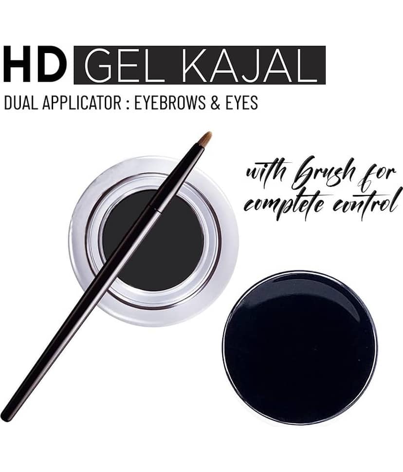 Seven Seas HD Gel Black Kajal Long Lasting Water Proof (Black) view 2