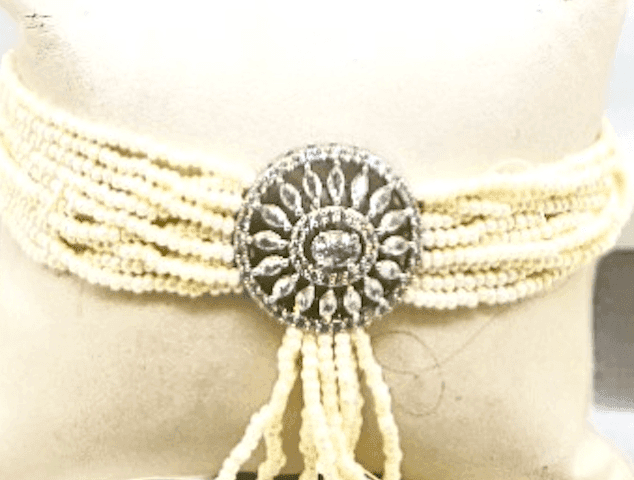 Belt Set With CZ Stones and Pearls - Signature Collection By Amit Chauhan And Sons view 2