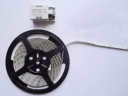 5 Meter Waterproof 50-50 LED Strip Light Ceiling Adhesive Strip Light Driver Included (Green) view 2