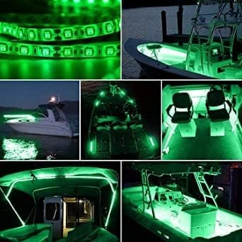 5 Meter Waterproof 50-50 LED Strip Light Ceiling Adhesive Strip Light Driver Included (Green) view 3
