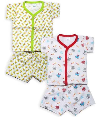 INFANT Unisex for Baby 100% Cotton T Shirts & Shorts ( Multi )