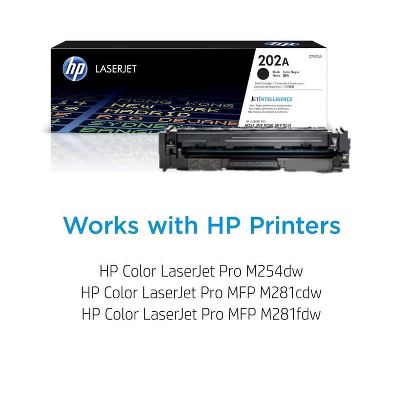 HP 202A Black Original LaserJet Toner Cartridge (CF500A) view 4