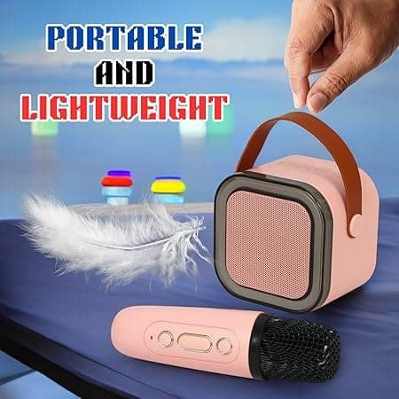 K12 Bluetooth Speaker and Microphone Combo – Powerful Sound, Wireless Connectivity, Perfect for Parties, Meetings, and More! view 3