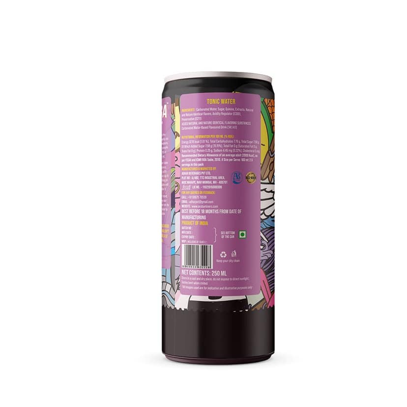 Aruba Mocktails & Cocktail Mixers - Tonic Water (12 Cans x 250 ml - Makes 24 Drinks) - Alcohol Pairing For Gin, Vodka, etc view 2