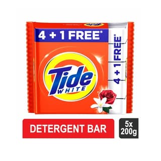 Tide White Detergent Bar - Pack of 5