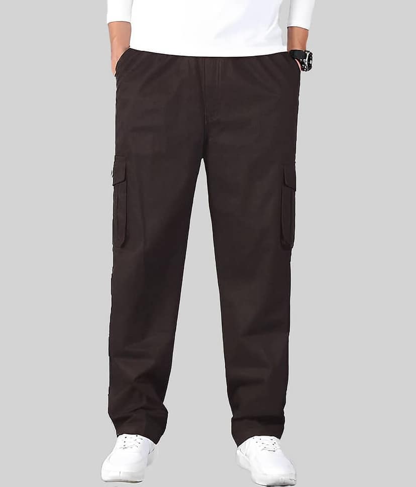 Reoutlook Regular Flat Men's Cargos - Grey ( Pack of 1 )