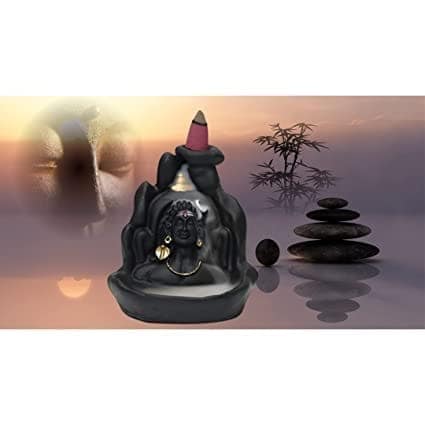 Mahadev Adiyogi Backflow Incense Burner Lord Shiva Backflow view 2