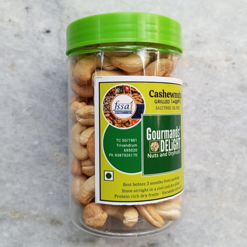 Grilled (dry roasted) Cashewnuts ( No oil No salt) 500 gms view 3