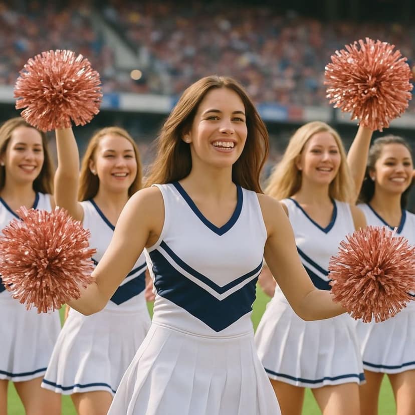 Cheerlead Pom Poms Rose Gold - 1PC view 6