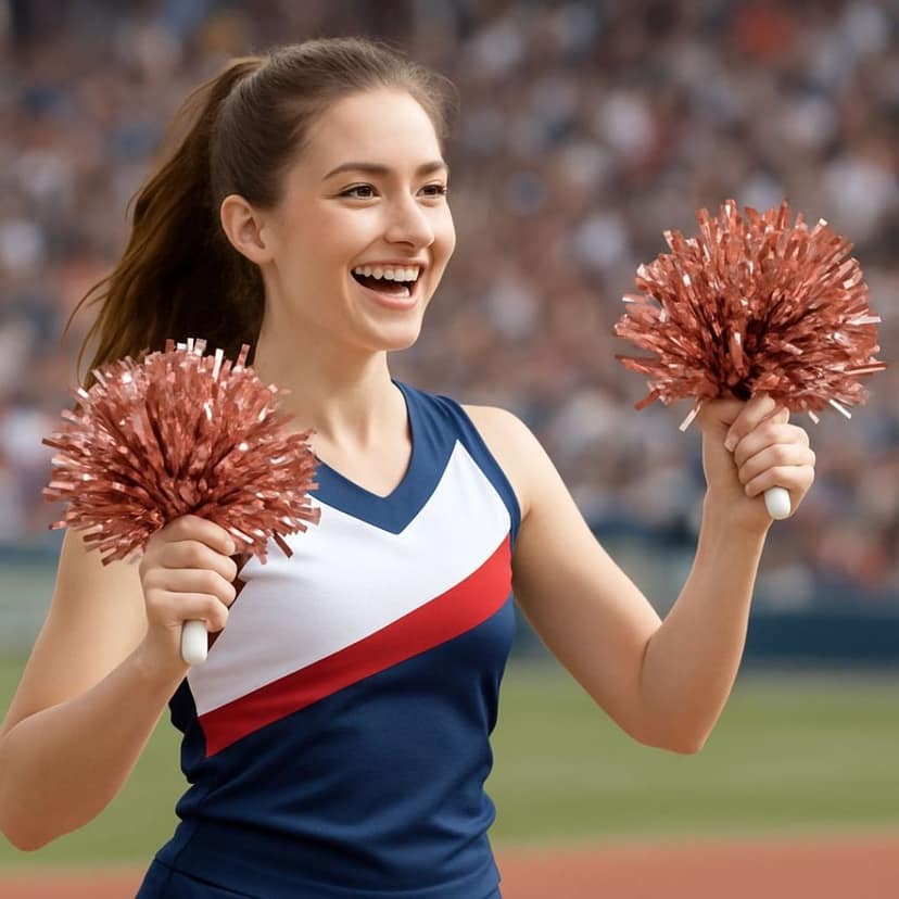 Cheerlead Pom Poms Rose Gold - 1PC view 7