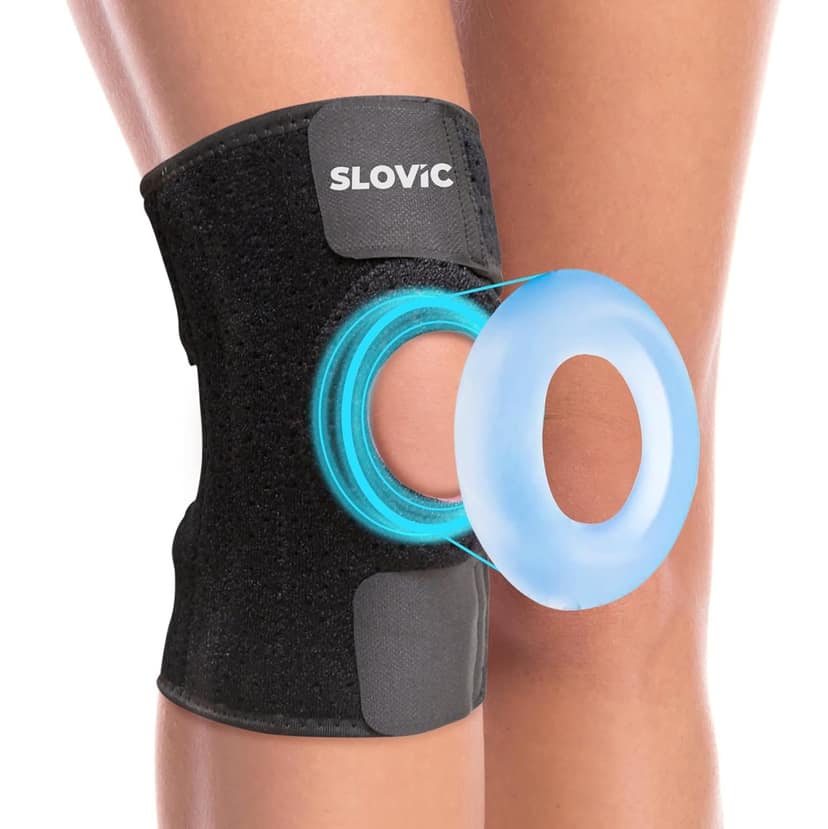 Slovic Hinged Knee Brace Black and Red