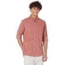Mufti Pink Textured Slim Fit Casual Shirt