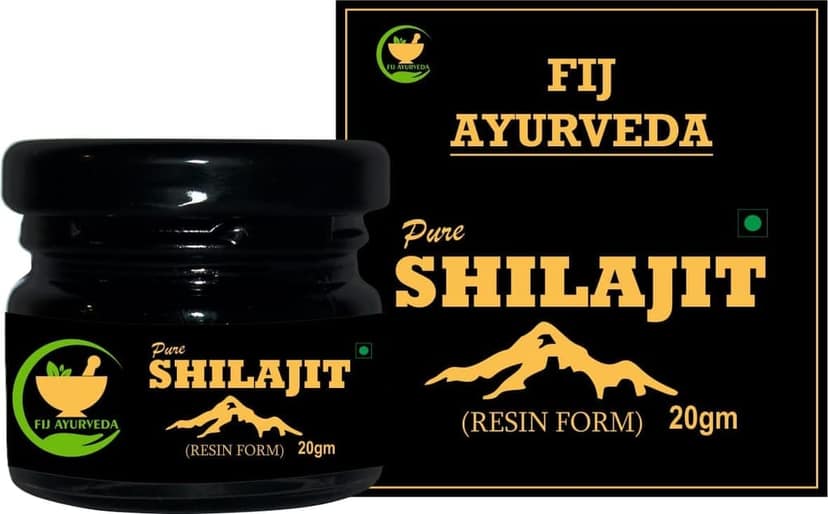 FIJ AYURVEDA Pure Ayurvedic Shilajit/Shilajit Resin (Semi Liquid) Supports Vigor & Vitality - 40Gm (Pack of 2) view 2