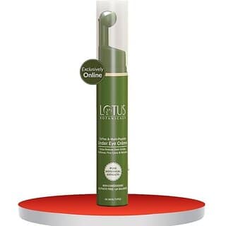 Lotus Botanicals Coffee And Multi-Peptide Under Eye Creme With Vitamin E . (15 Ml)