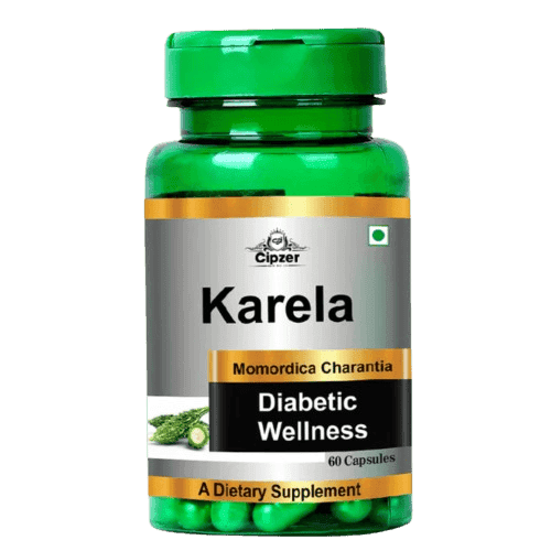 Cipzer Karela (60 Capsules): Natural Blood Glucose & Metabolism Support | Ayurvedic Bitter Gourd Wellness Formula