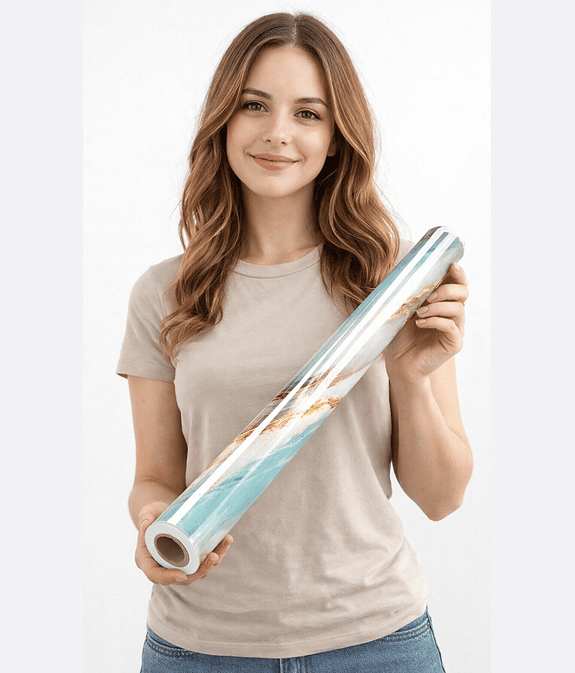 Marble Vinyl Contact Paper for Countertop – 60x200 CM Waterproof Peel & Stick Wallpaper, Self-Adhesive Granite Film for Kitchen, Bathroom, Furniture, Wall Renovation