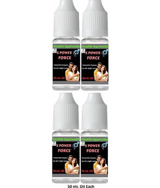 Health Ayurveda X Power Force Stamina Power Oil 200 ml Pack Of 4