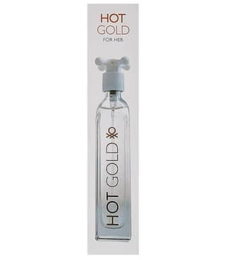 United Colors of Benetton Hot Gold Eau De Toilette for Women 100ml – Elegant Floral & Woody Long-Lasting Perfume