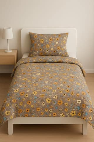 Quirky Home Classic Collection Single Bedsheet with Pillow Cover