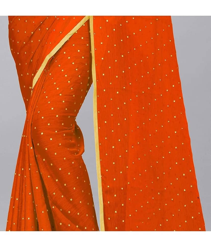 Rhey Chiffon Printed Saree With Unstitched Blouse Piece ( White ) view 2