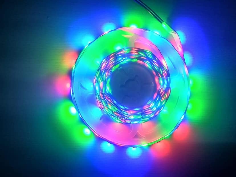 DAYBETTER� 4 Meter 2835 Cove Led Light Non Waterproof Fall Ceiling Light for Diwali,Chritmas Home Decoration with Adaptor/Drivers (Multi,60 Led/Meter) | VD-O-28 view 2