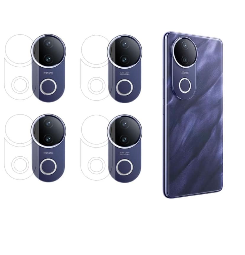 ISAAK Back Camera Lens Protector compatible for Vivo T4r 5G (Pack of 4)