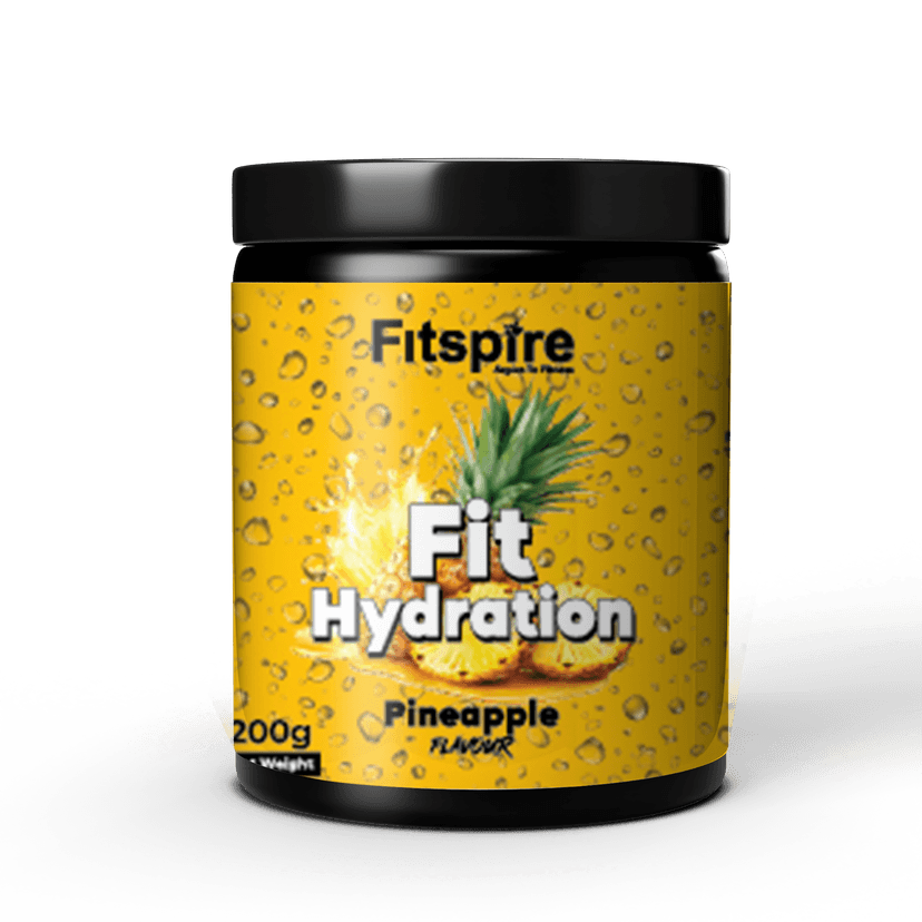 Fitspire Fit Hydration Pineapple Drink Powder | Electrolyte Hydration Mix | Instant Hydration Formula | 200g