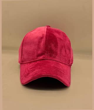 Bolax Pack of 1 Suede Men's Cap ( Red )